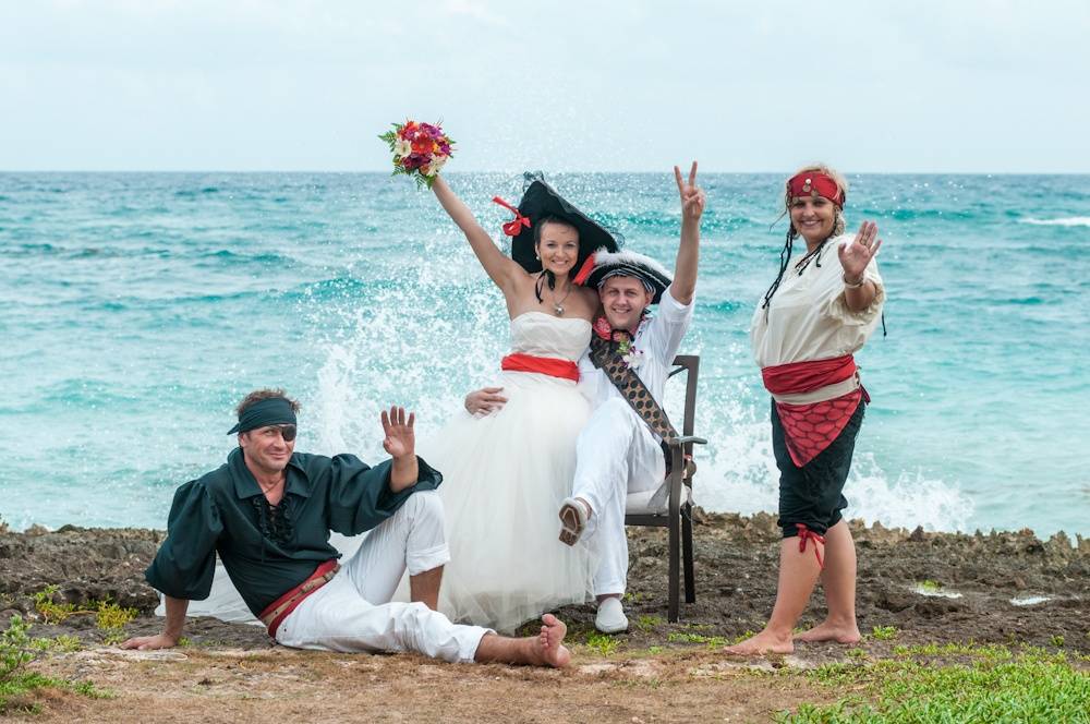 Свадьба в морском, карибском и кантри стилях