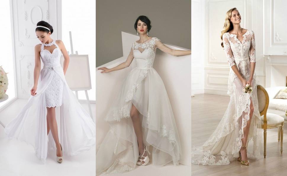 Кружевное свадебное платье: фото и описания стилей