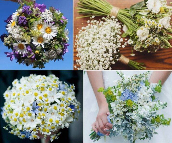 Свадебный букет невесты из ромашек – интересные сочетания с другими цветами