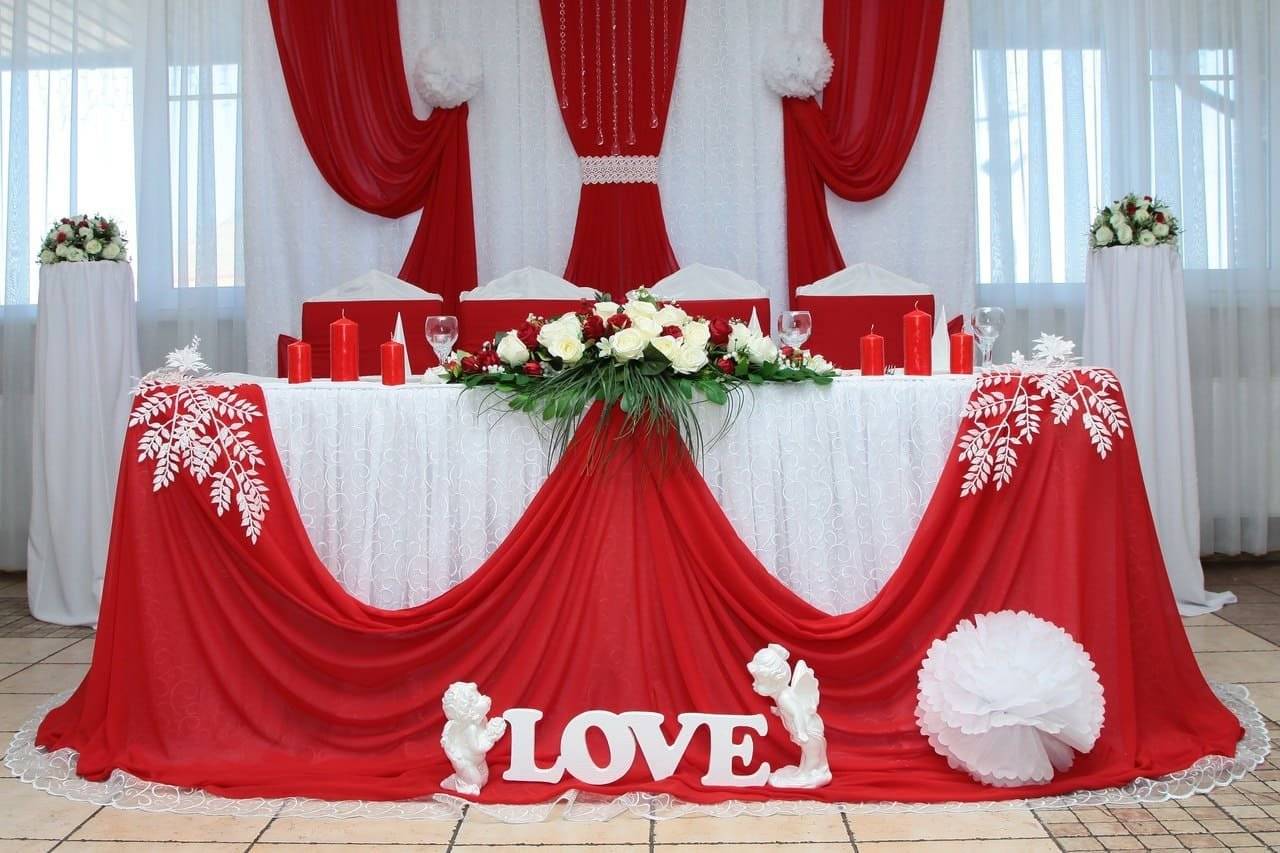 5 причин сделать основным цветом свадьбы красный