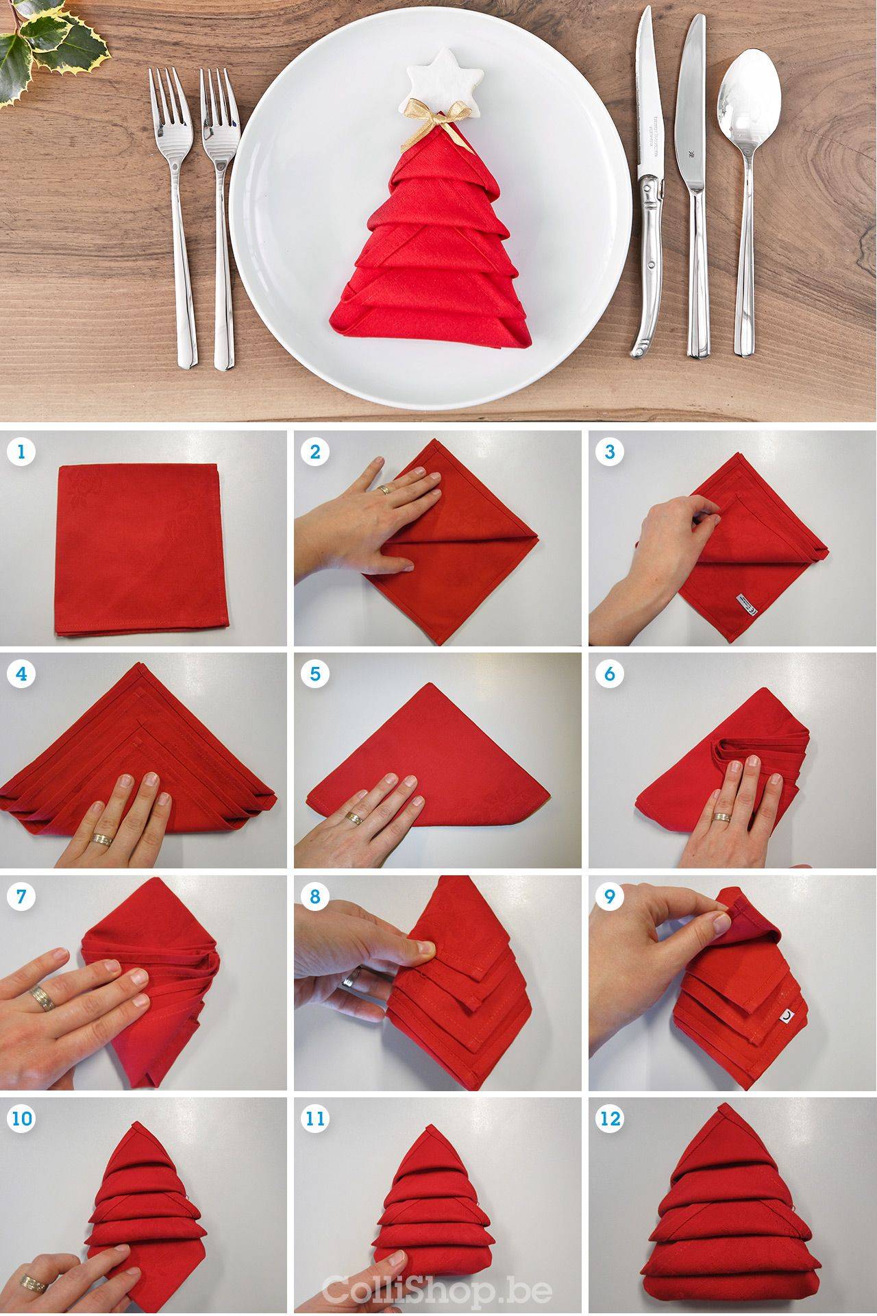 Как красиво сложить бумажные салфетки на праздничный стол: схемы