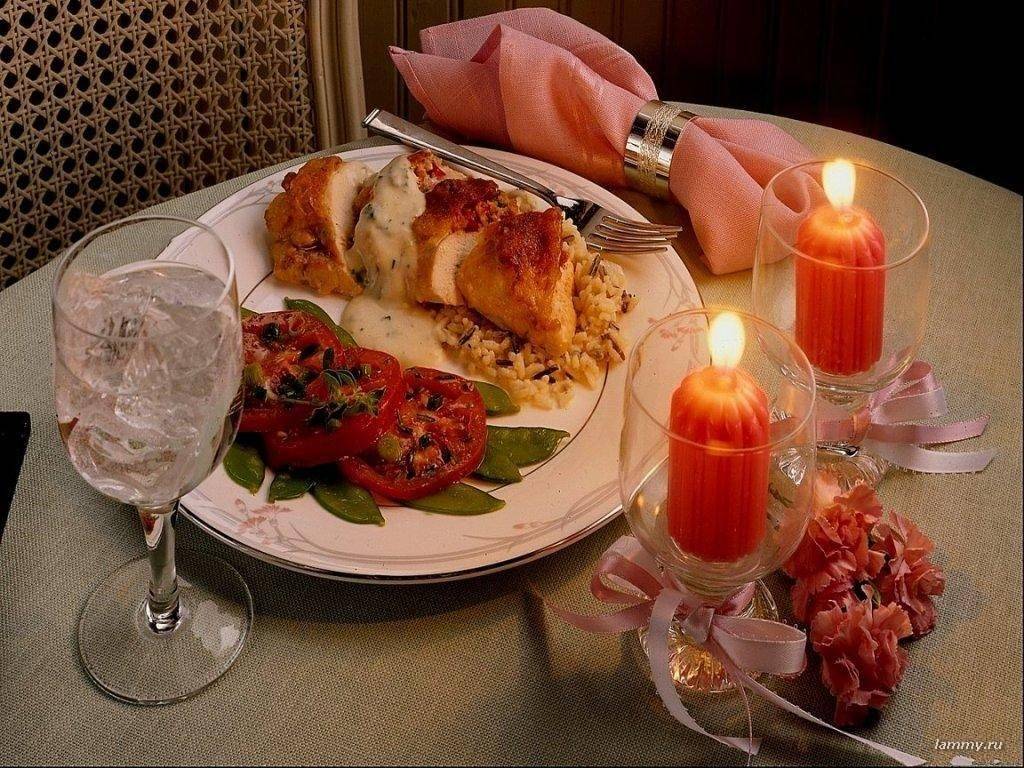 Романтический ужин на двоих — 6 рецептов для ужина при свечах