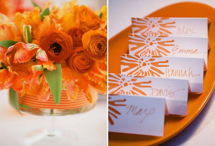 Оранжевая свадьба или свадьба в оранжевом цвете