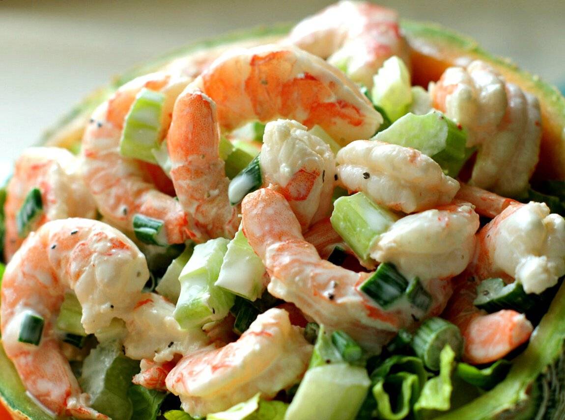 10 рецептов самых вкусных салатов с креветками