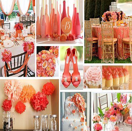 Цвет свадьбы - коралловый: идеи для вдохновения - hot wedding