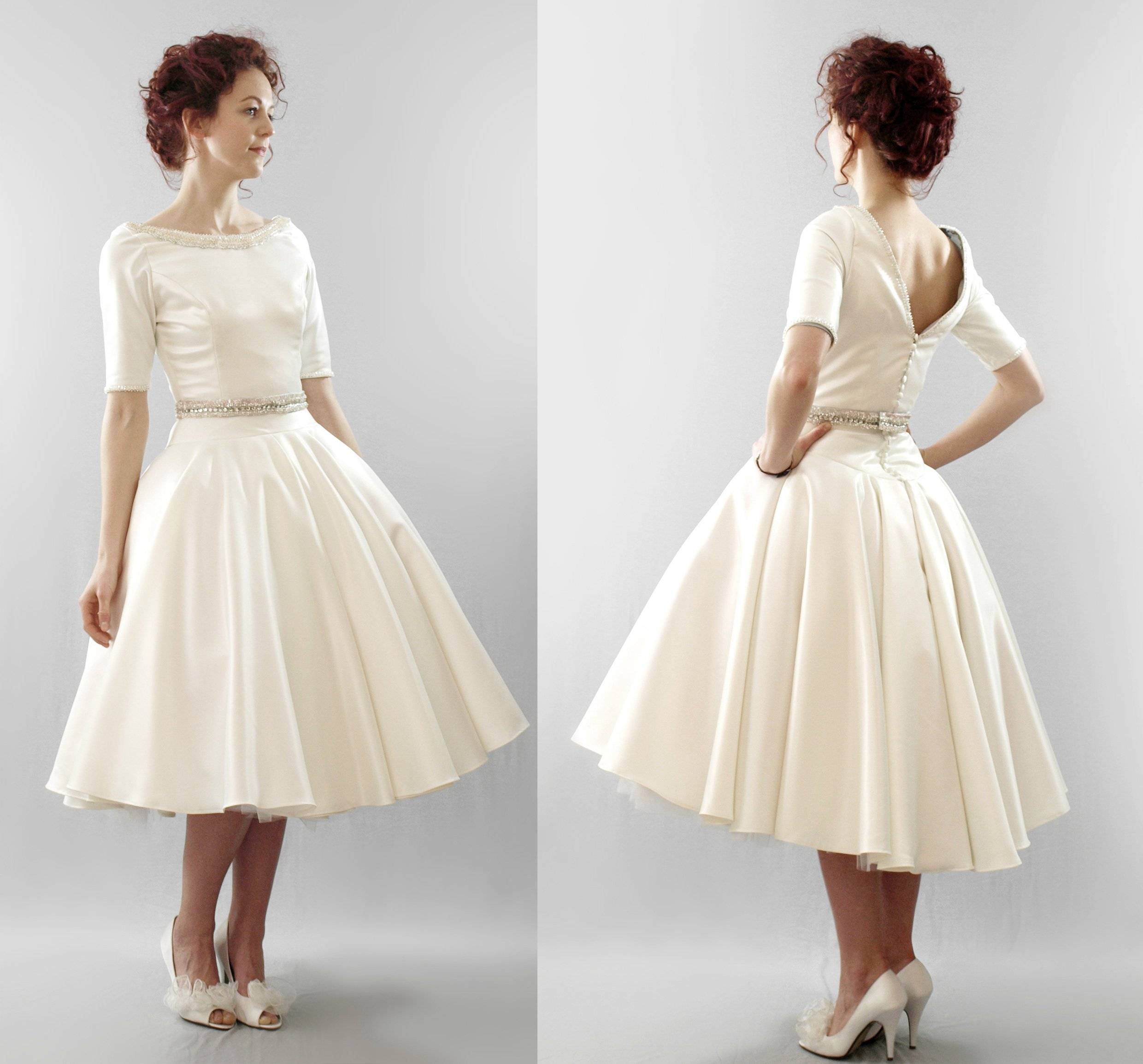 Свадебное платье в стиле 60 х годов, советы по выбору, модные фасоны, цвета и аксессуары, фото