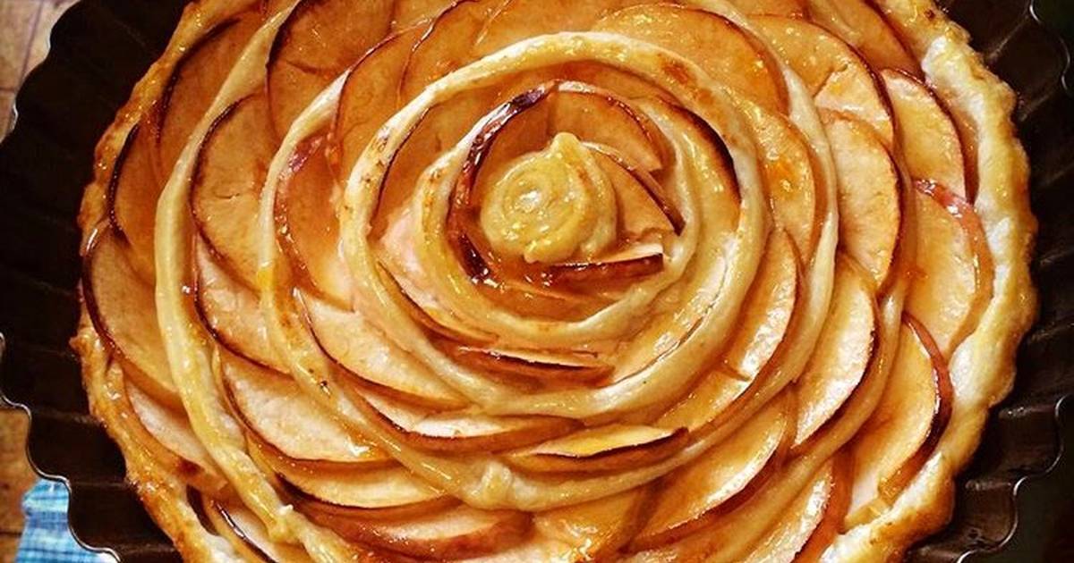 Ароматный пирог из слоёного теста с творогом, яблоком и корицей. пошаговый рецепт с фото — ботаничка