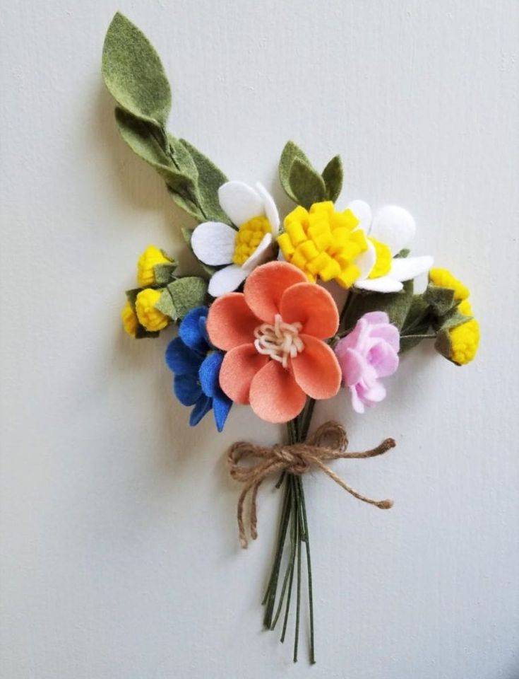 Красивые цветы из фетра своими руками: топ - 50 идей и пошаговые мастер-классы с фото