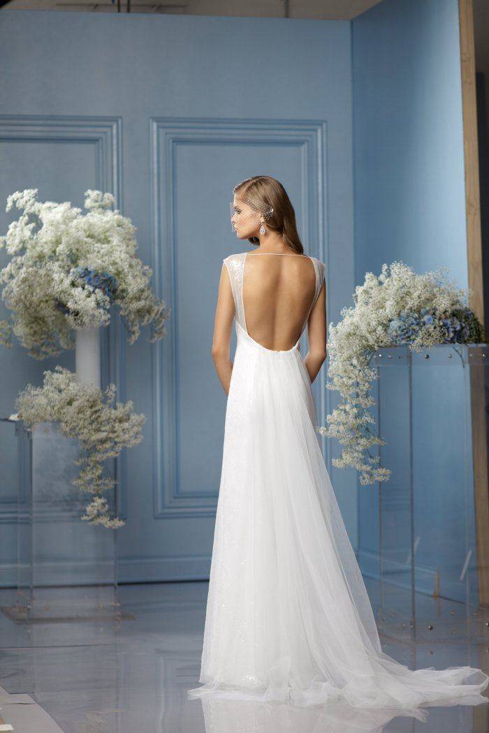 Свадебные платья с открытой спиной: популярные фасоны, фото