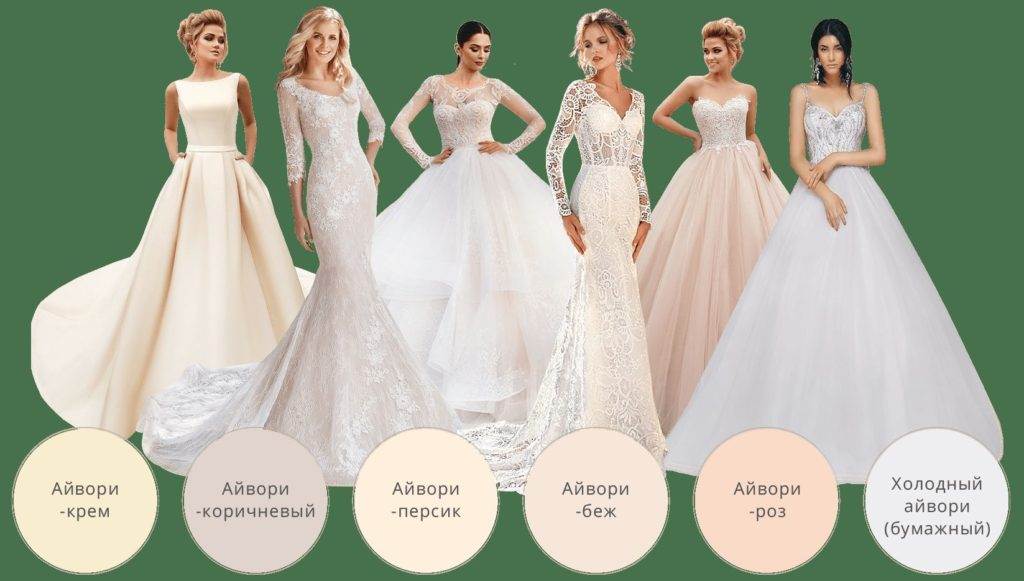 Свадебное платье айвори: фото, букет невесты, как выбрать
