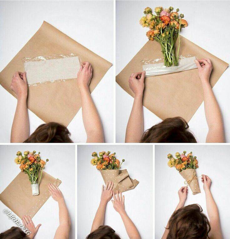 Как красиво упаковать цветы своими руками. как упаковать букет цветов в бумагу, пленку, сетку, коробку. пошаговая инструкция, как упаковать цветы в горшке. как красиво упаковать цветы своими руками пошагово
