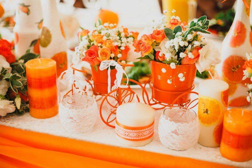 Апельсиновая свадьба - тема для зимы и лета