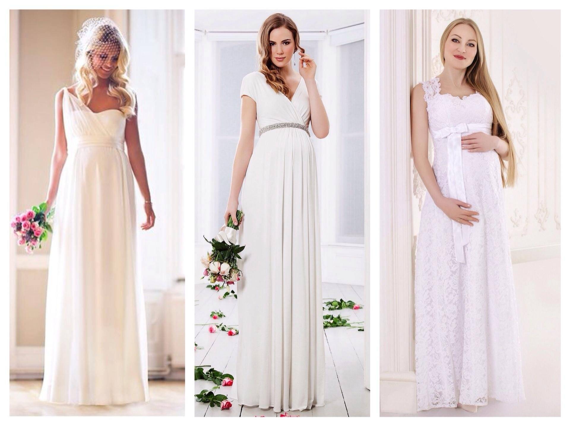 Свадебное платье в греческом стиле для беременных (фото, новинки, обзор)