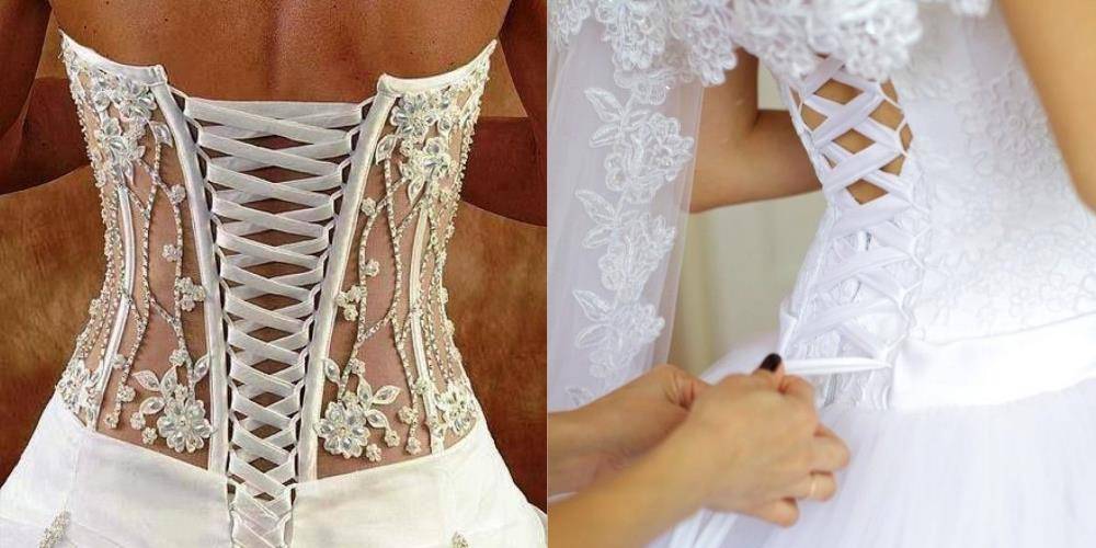 Свадебные платья с корсетом: секреты выбора, варианты шнуровки