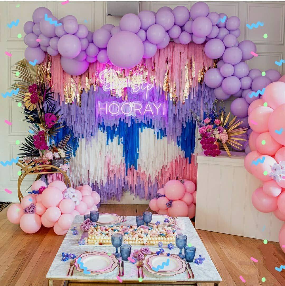 Оформление детского дня рождения своими руками, идеи праздничного стола и фотозоны для ребенка, украшение комнаты на юбилей цветами и шариками, кэнди бар на 1 год