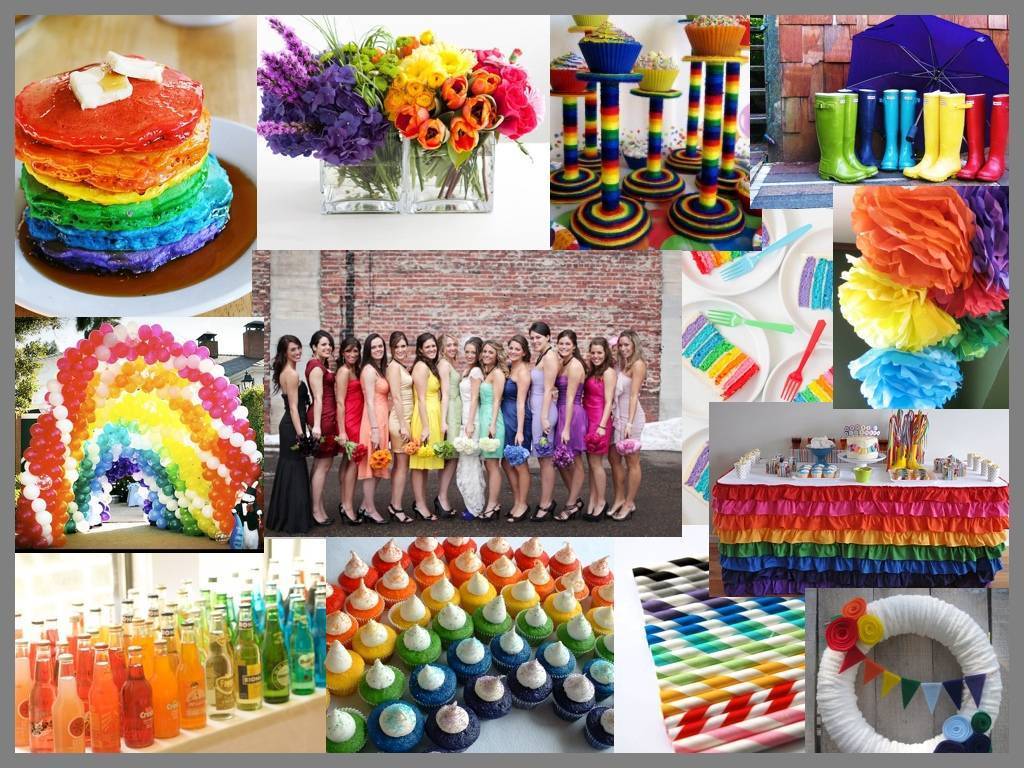 ᐉ разноцветная свадьба в стиле радуга - идеи по оформлению - svadebniy-mir.su