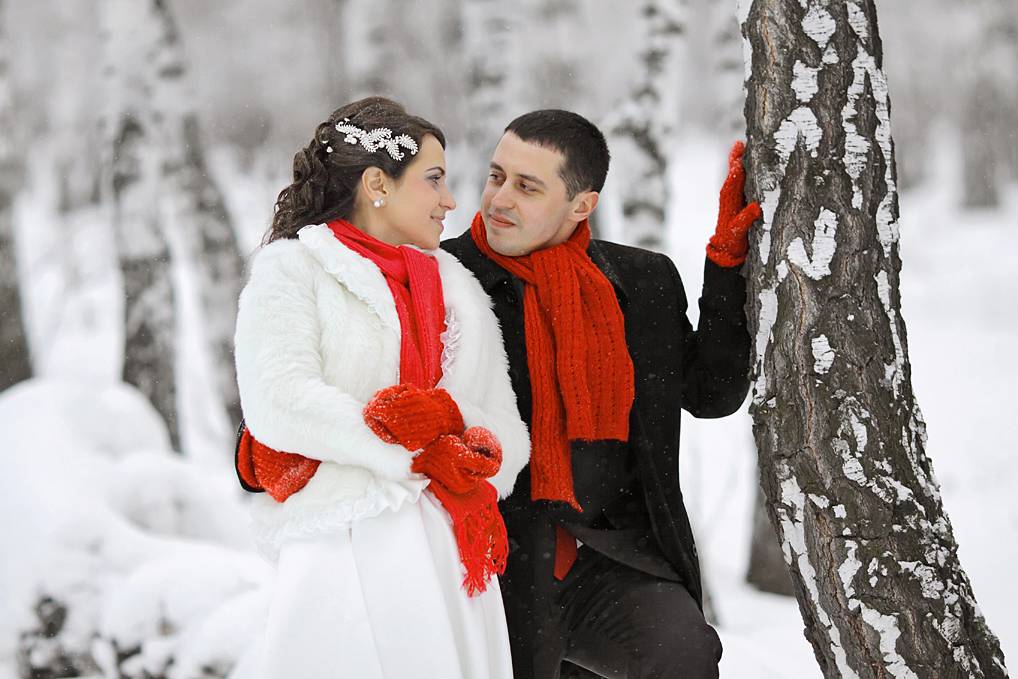 Свадьба зимой: идеи для фотосессии и необходимые аксессуары