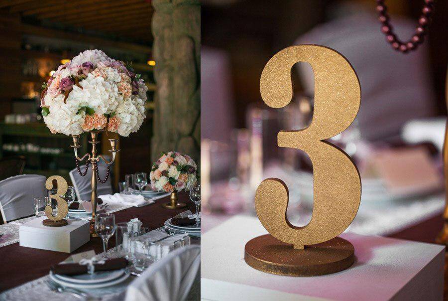 Цифры для выпускного, свадьбы и юбилея: 10 вариантов декора