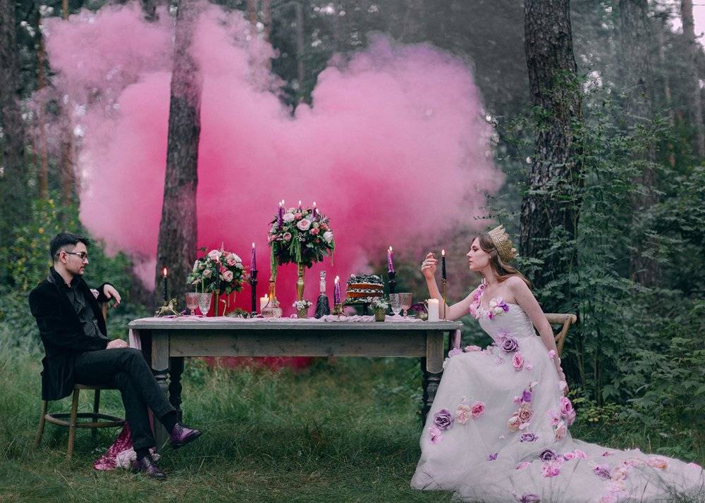 Свадьбы в розовом цвете - оформление, одежда, аксессуары