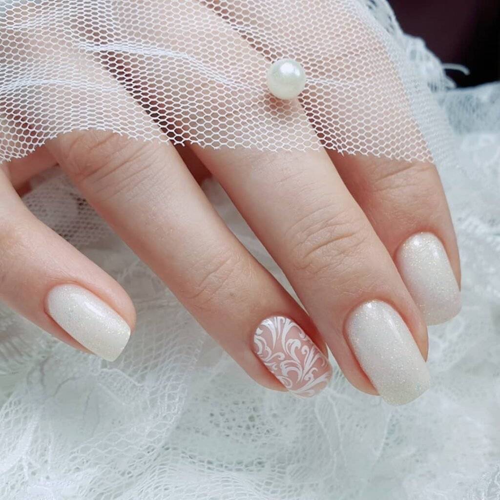 Свадебный маникюр 2022-2023: нежный и стильный дизайн ногтей невесты (120+ фото)