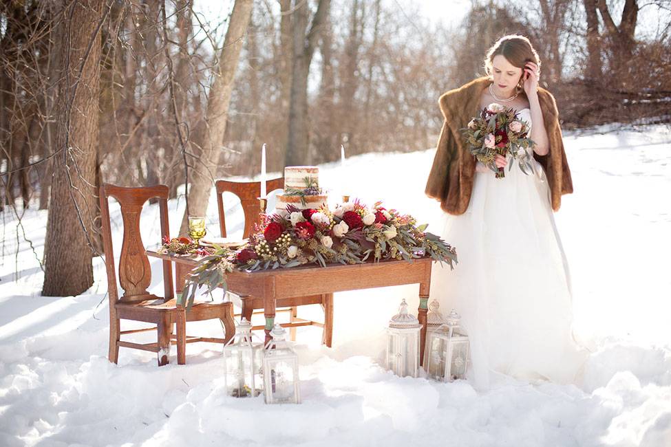 Свадьба зимой: мороз празднику не помеха