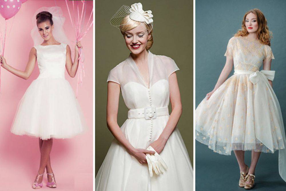 Свадебные платья в стиле ретро: виды, фото и советы