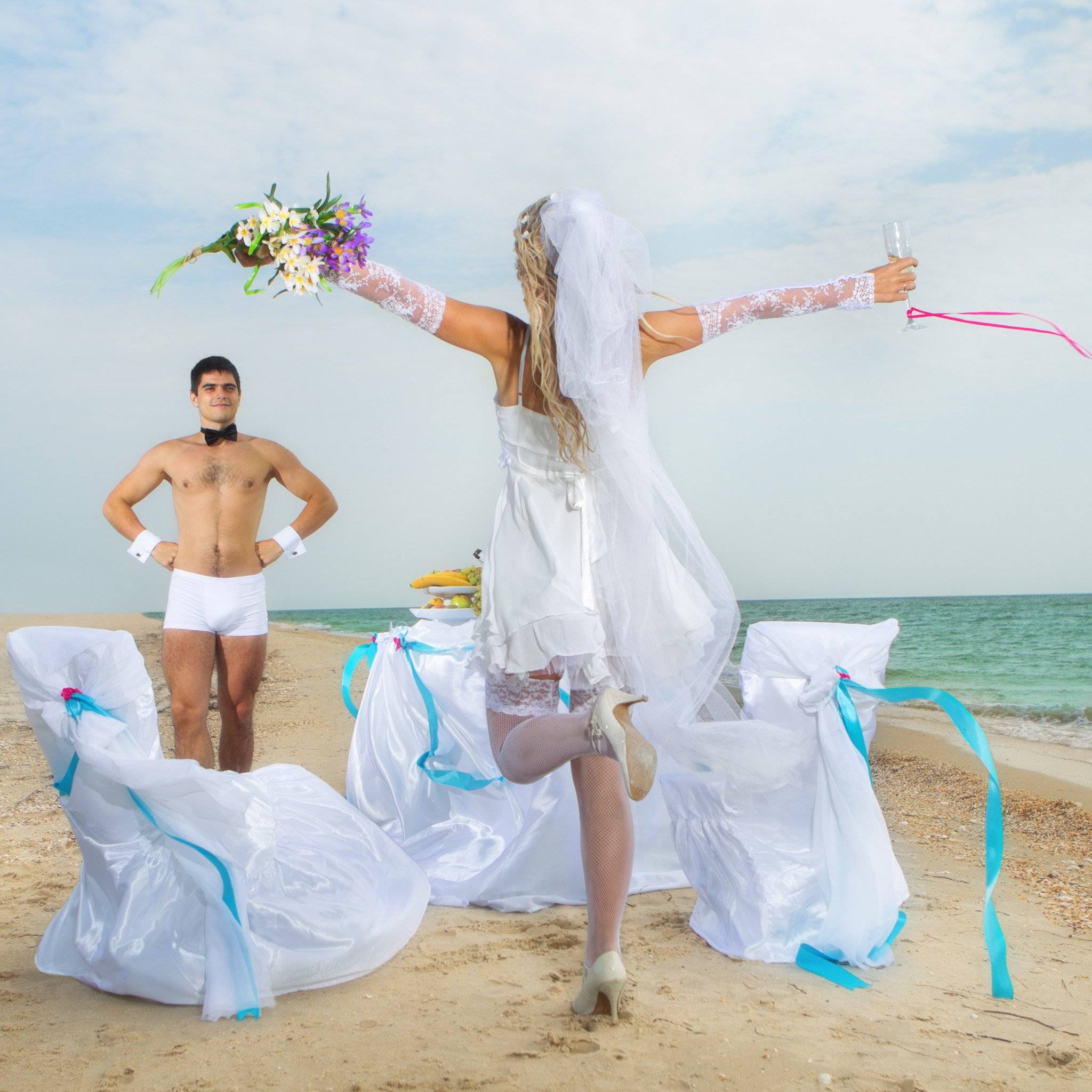 Морская свадьба в деталях: образы и декор - hot wedding