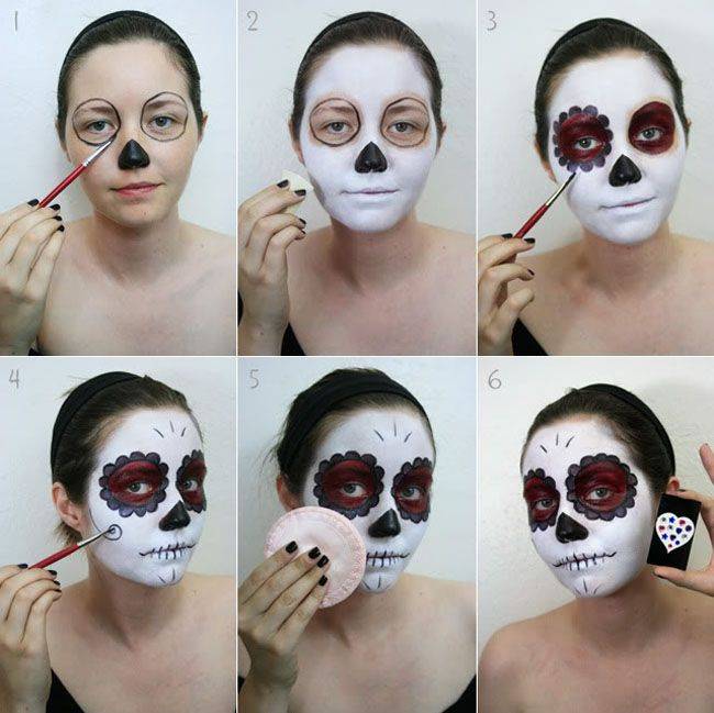 Как сделать макияж на хэллоуин своими руками (фото и видео инструкции)
