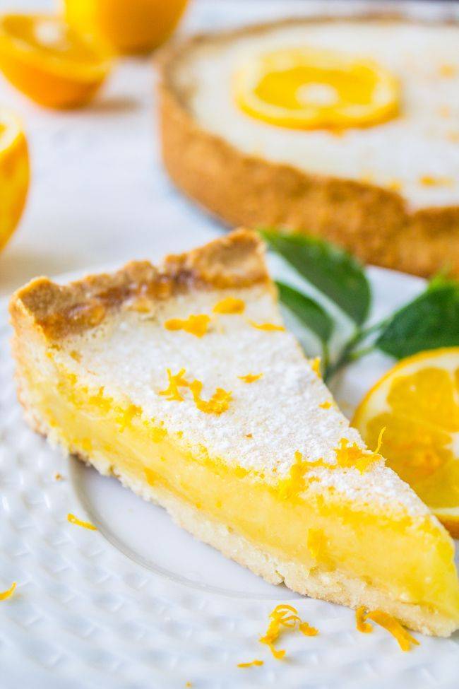 Лимонный пирог из песочного теста: простой пошаговый рецепт с фото