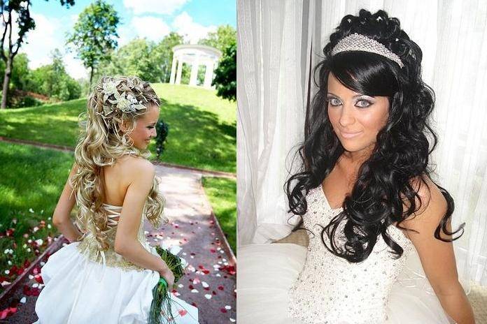 Высокие свадебные прически – фото, идеи, советы стилистов, популярные вариации с пучком, кудрями, начесом, цветами, фатой, диадемой на короткие и длинные волосы