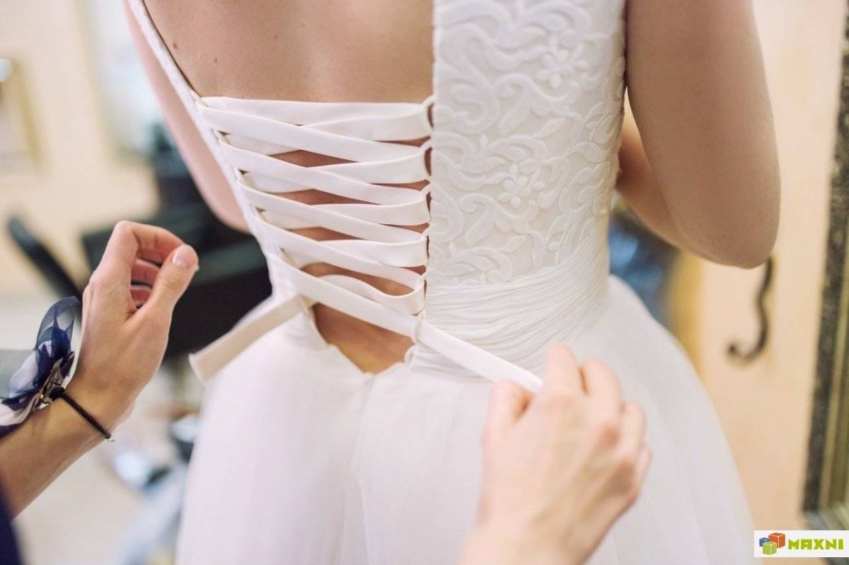 Как нужно шнуровать свадебное платье – видео-инструкция и фото