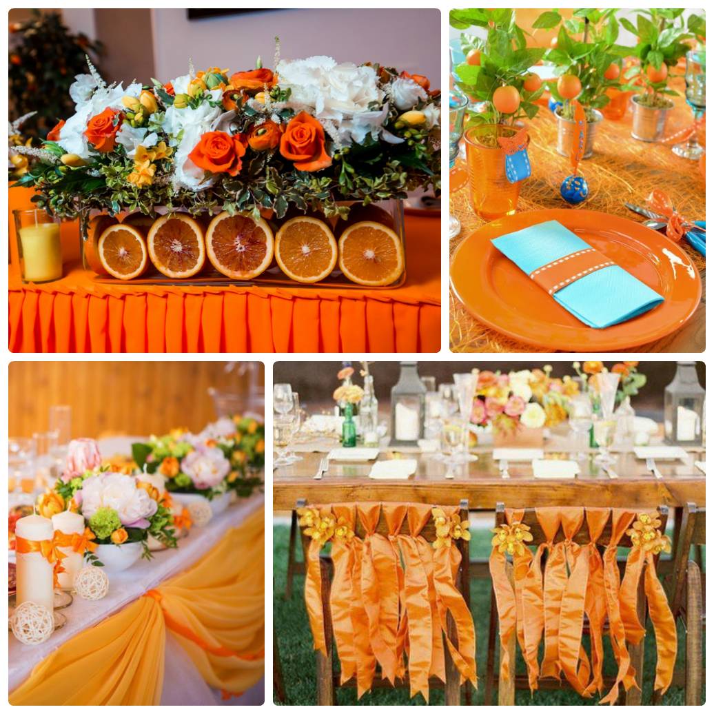 Апельсиновая свадьба: позитив и задор