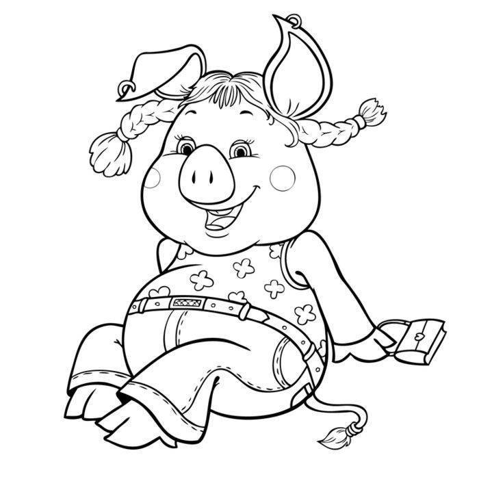Как нарисовать свинью на новый год. 15 уроков