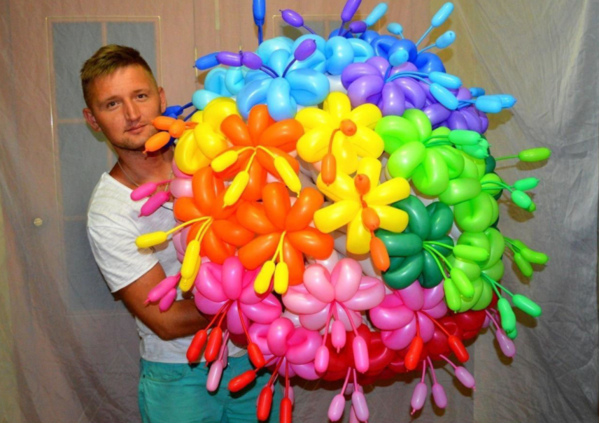 Оригинальный способ удивить, или букет из шаров
оригинальный способ удивить, или букет из шаров