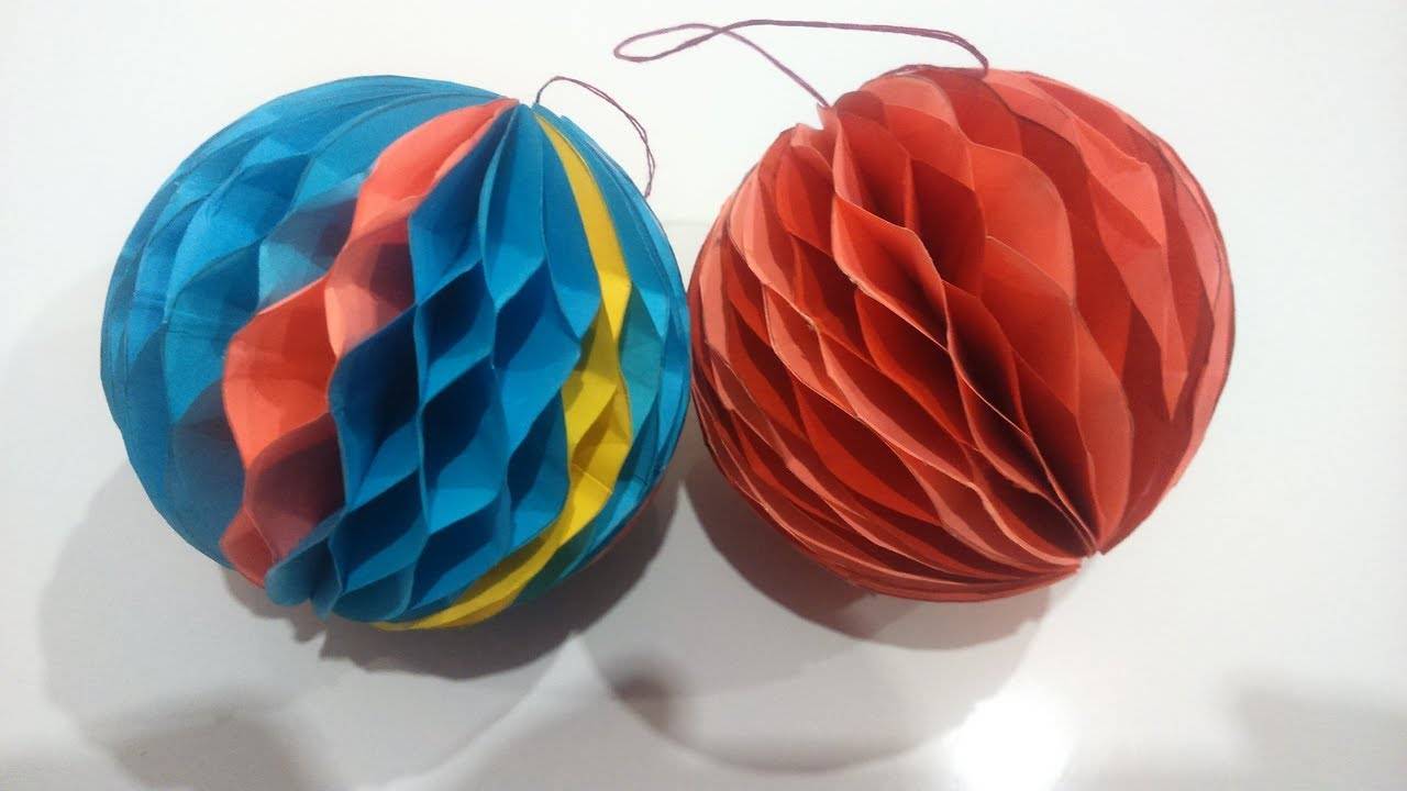 Как сделать шар из бумаги: 20 фото лучших вариантов изготовления бумажного шара