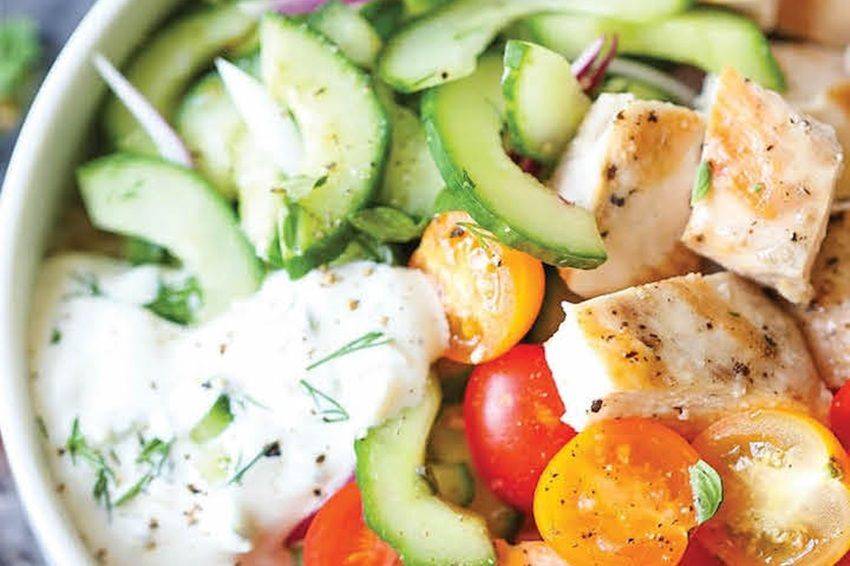 Диетические салаты: рецепты для похудения, простые из овощей, без майонеза