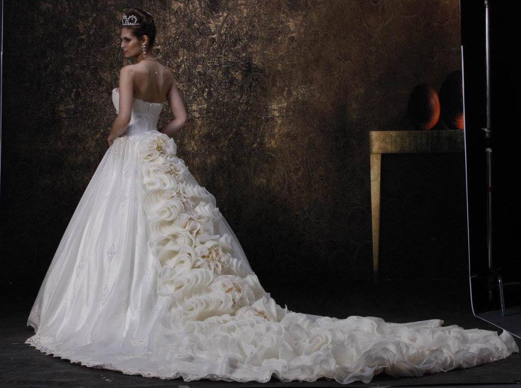 Пышные свадебные платья 2023: классические бальные, кружевные со шлейфом и корсетом в стиле «принцессы» + фото