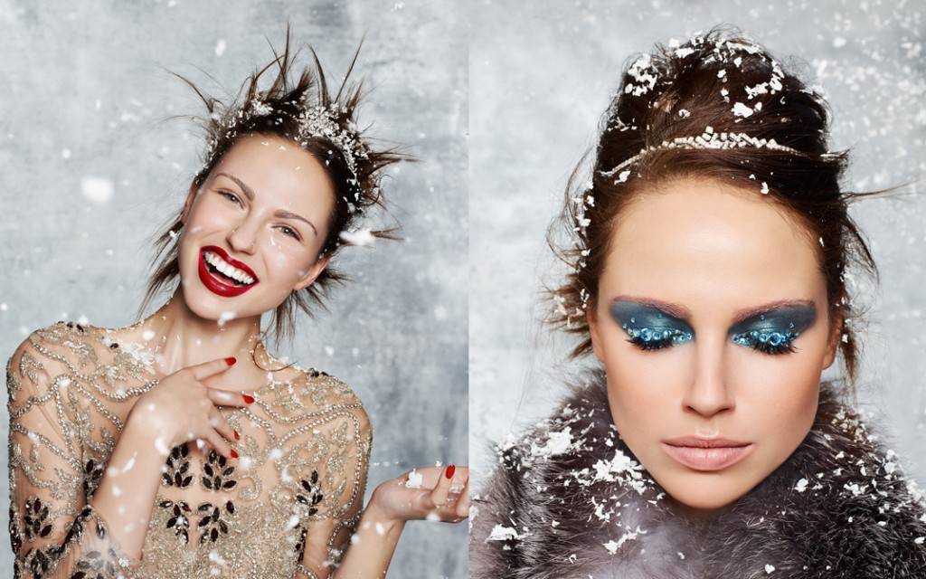 Зимний макияж под цвет глаз и волос: карих, голубых, зеленых, для блондинок, брюнеток и рыжих с фото и видео