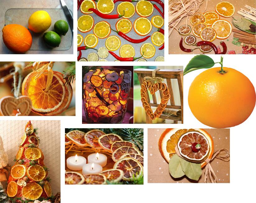 Апельсиновый декор к новому году