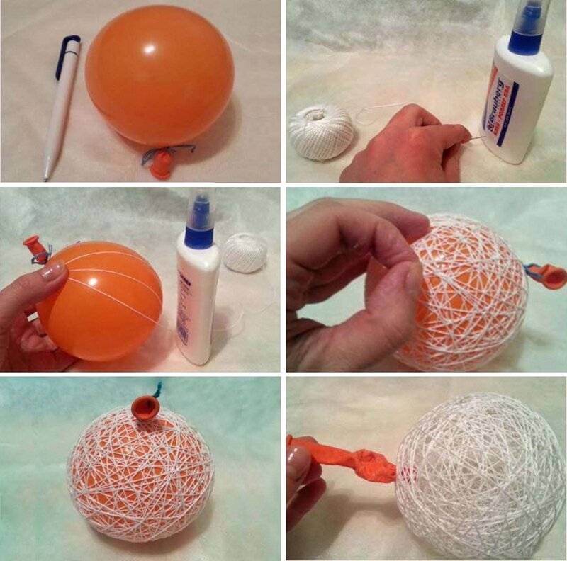 Как сделать новогодние шары красиво своими руками
