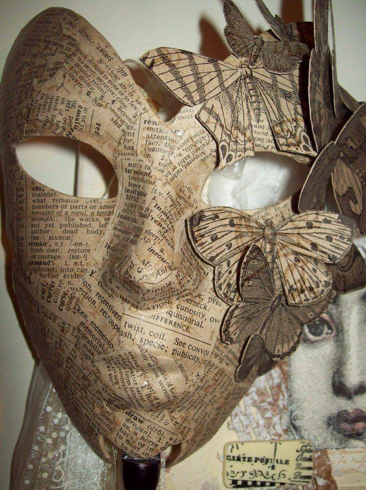 Венецианские маски своими руками: мастер класс из папье маше с фото