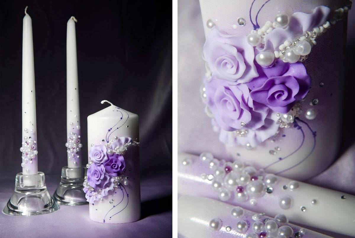 Свадебные свечи (фото)