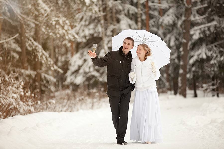 Свадьба зимой 2021: где провести и идеи оформления с фото, плюсы-минусы и приметы